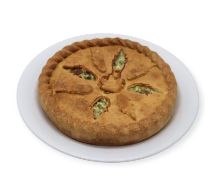 Слоёный пирог с курицей и шпинатом