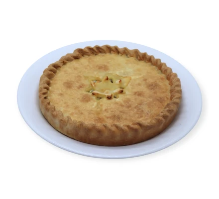 Слоёный пирог с лососем и овощами