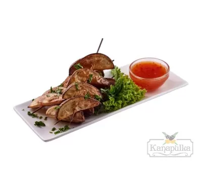Картофель "По-селянски" на бамбуковой шпажке