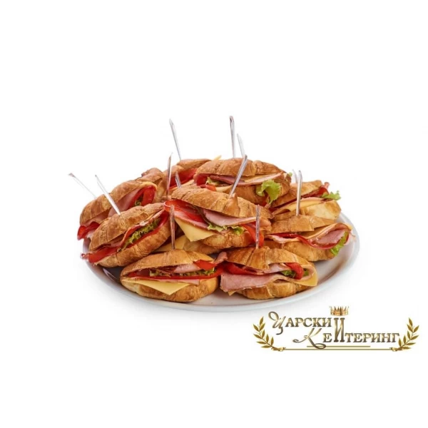 Круассаны с ветчиной и сыром
