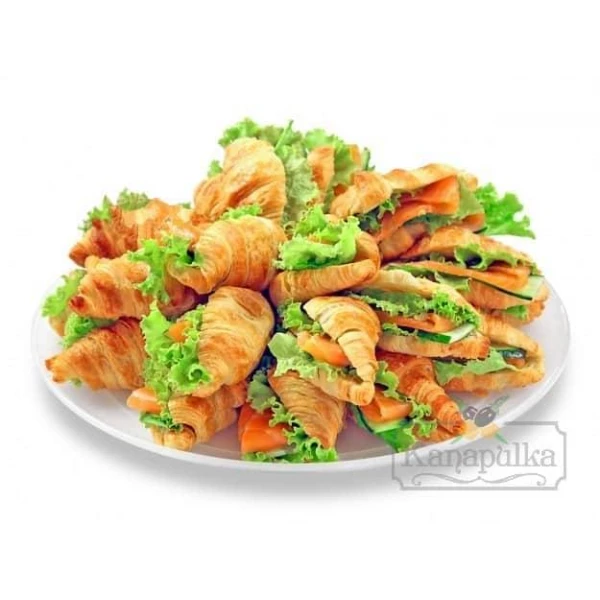 Круассаны с сёмгой