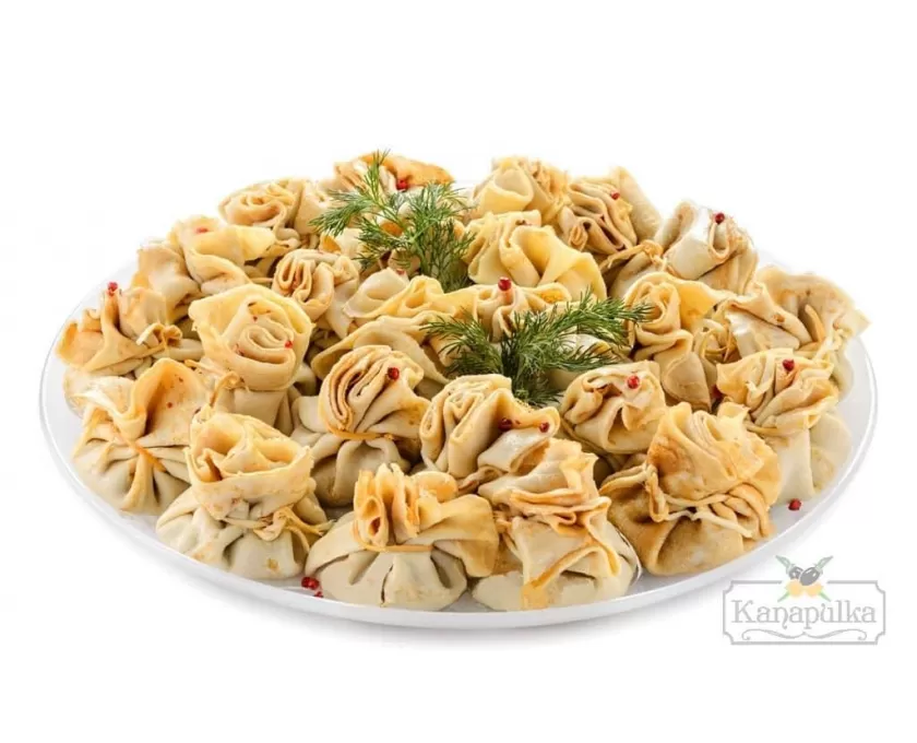 Блинные мешочки с грибами