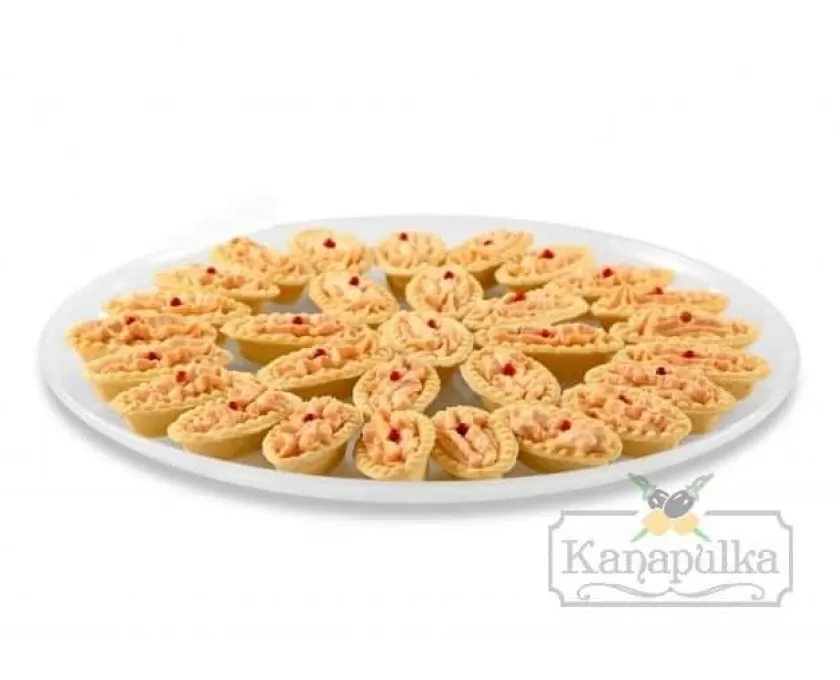 Мини-тарталетки с муссом из лосося