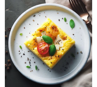 Омлет с сыром и овощами