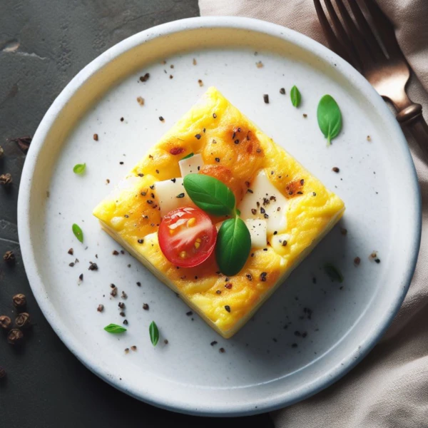 Омлет с сыром и овощами