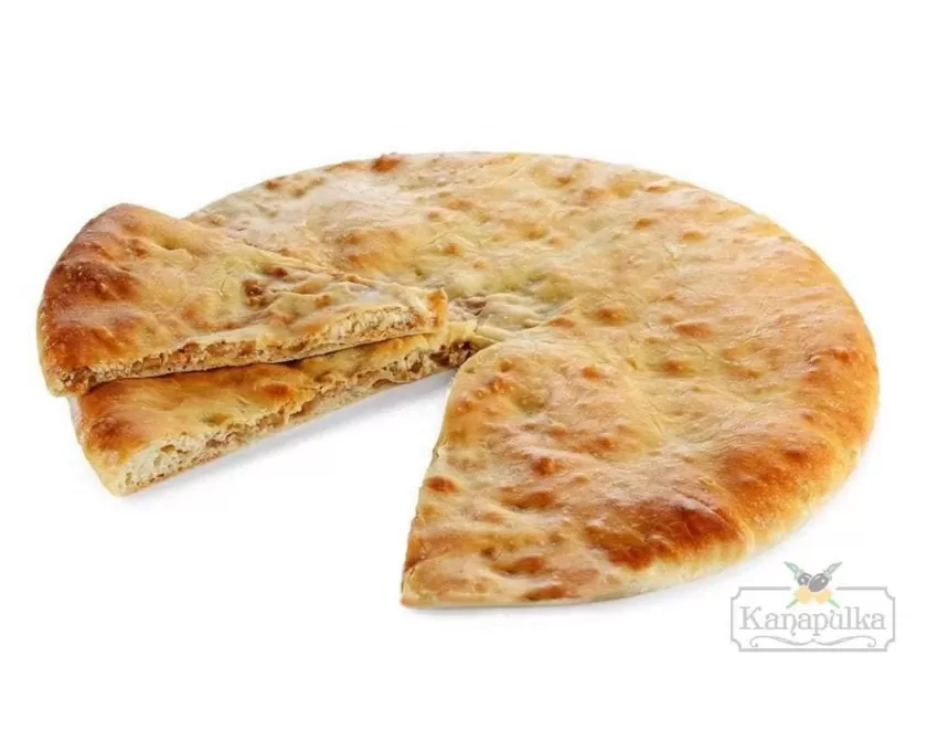 Осетинский пирог с яблоками и творогом
