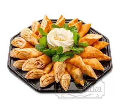 Блинчики с бананом и заварным кремом