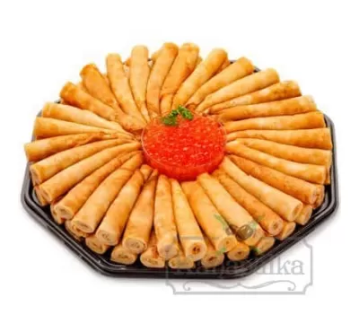 Блинчики с красной икрой