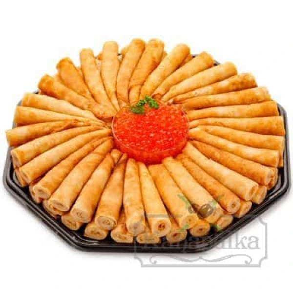 Блинчики с красной икрой