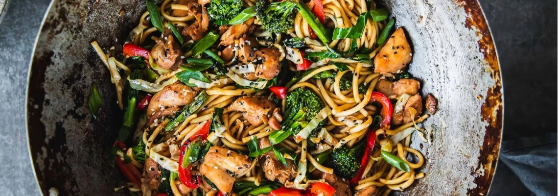 Рецепт удона с курицей терияки