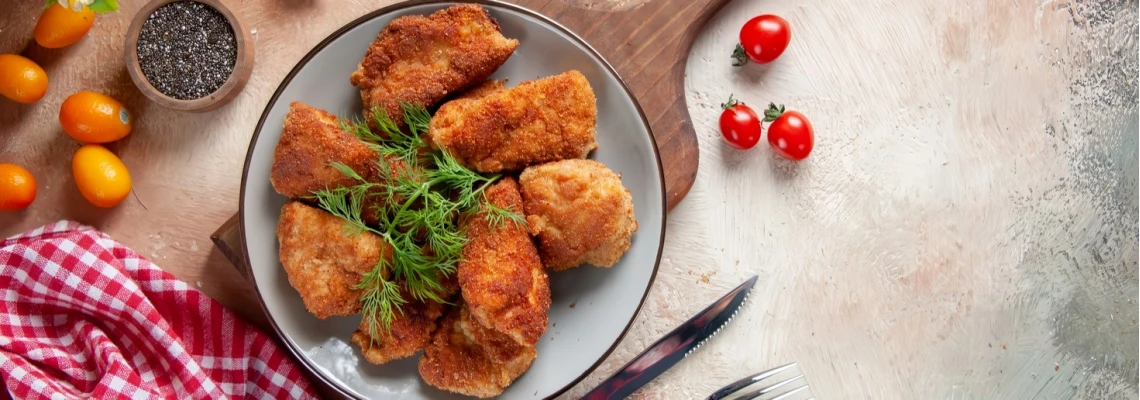 Рецепт куриной котлеты в панировке