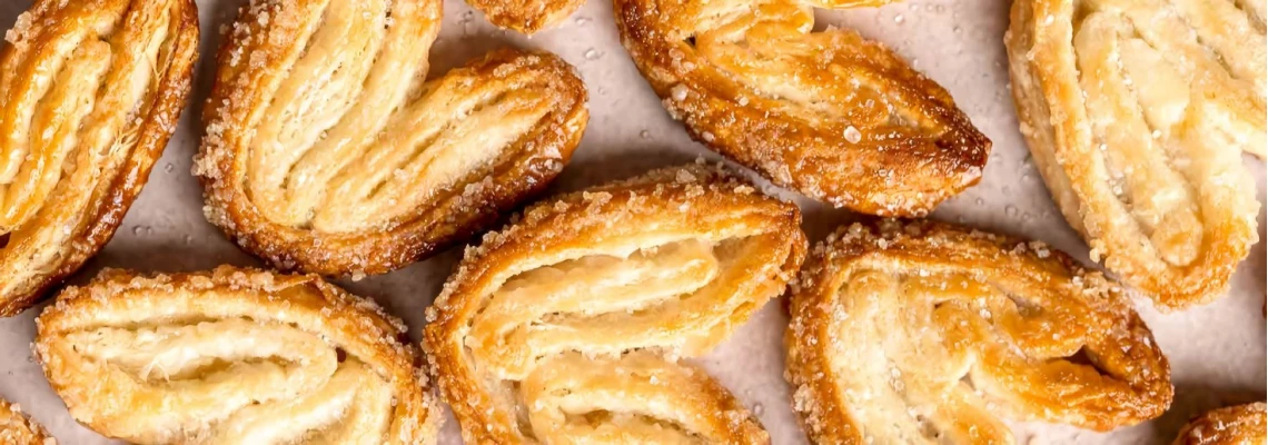 рецепт печенья "слоенные ушки с сахаром"