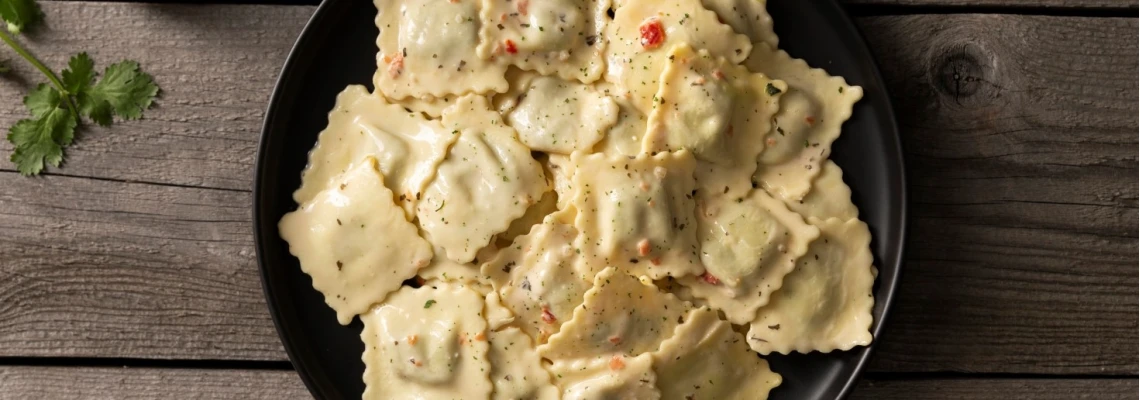Рецепт равиоли с тыквой и сыром