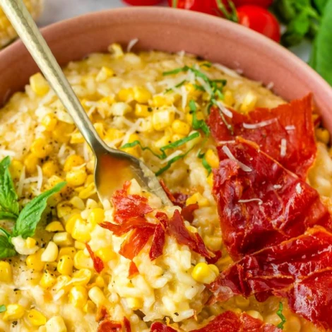 рецепт ризотто с кукурузой
