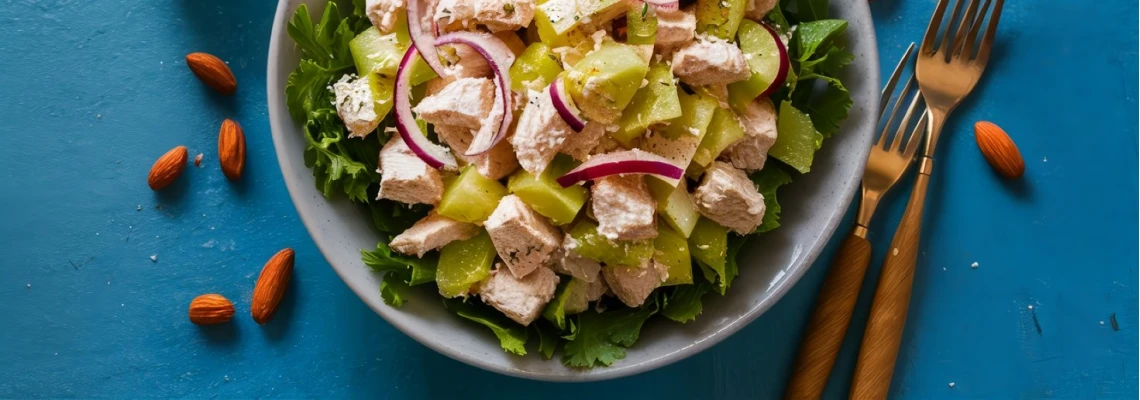 Рецепт салата с ананасом и курицей