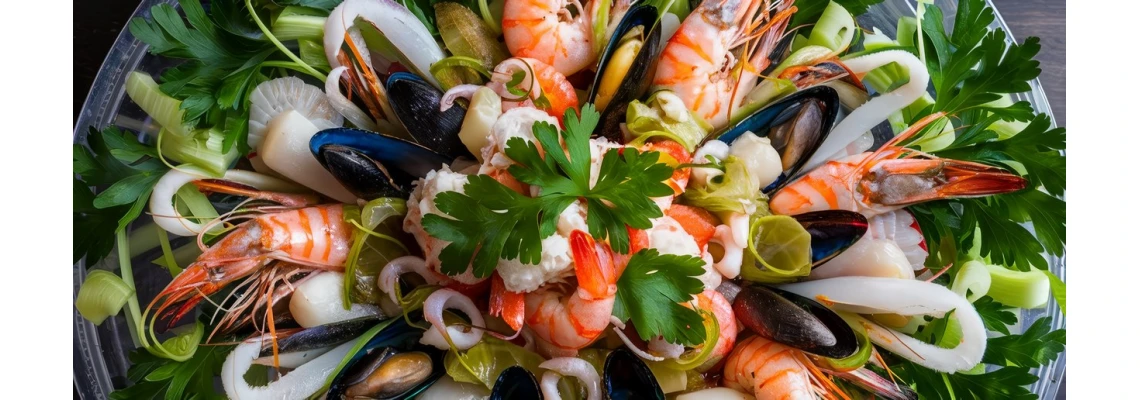 Рецепт классического салата из морепродуктов