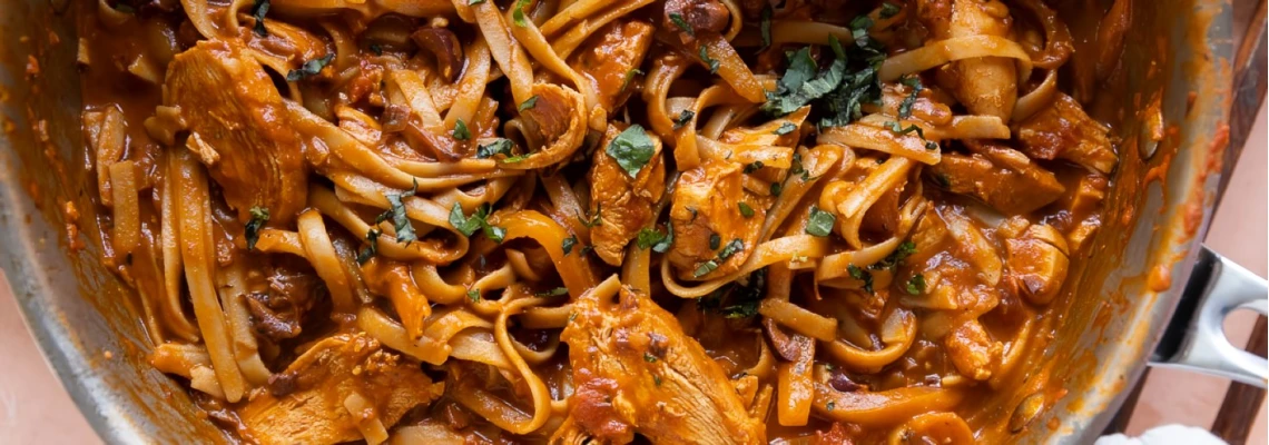 рецепт пасты с острой курочкой