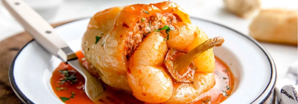 Рецепт фаршированных перцев с мясом и рисом