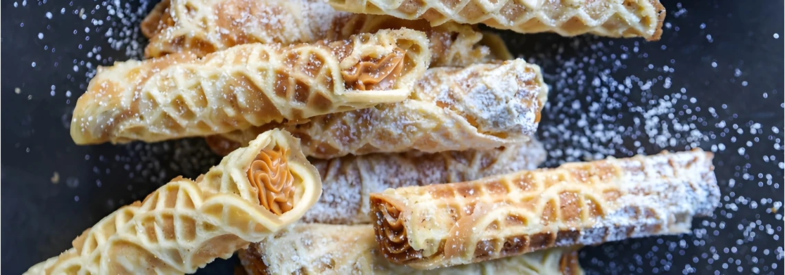 рецепт трубочек со сгущёнкой