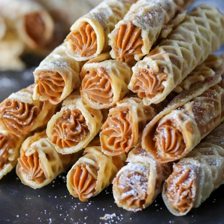рецепт трубочек со сгущёнкой