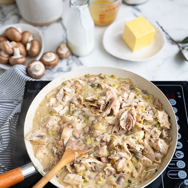 начинка на пирог с курицей и грибами
