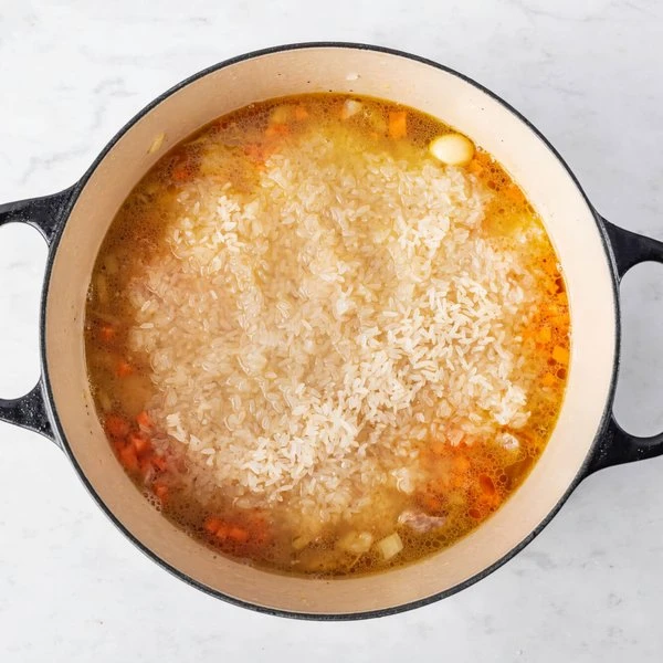 плов с курицей и овощами