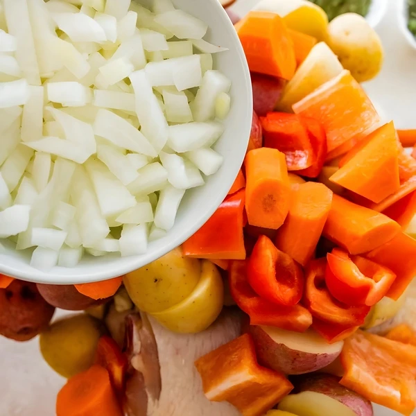 овощи к курице