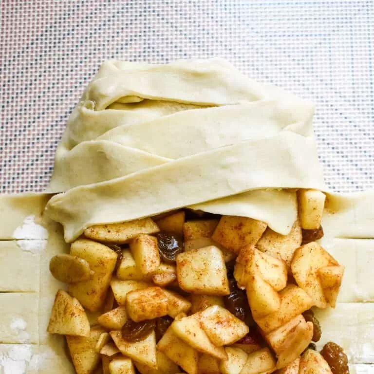 складывания штруделя
