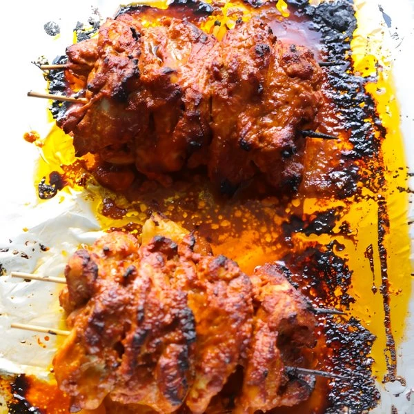 готовый куриный шашллык