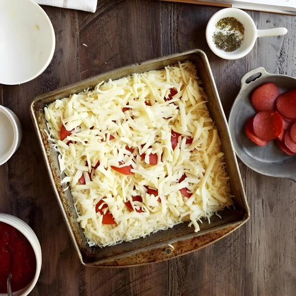 приготовить пиццу с сыром и пепперони