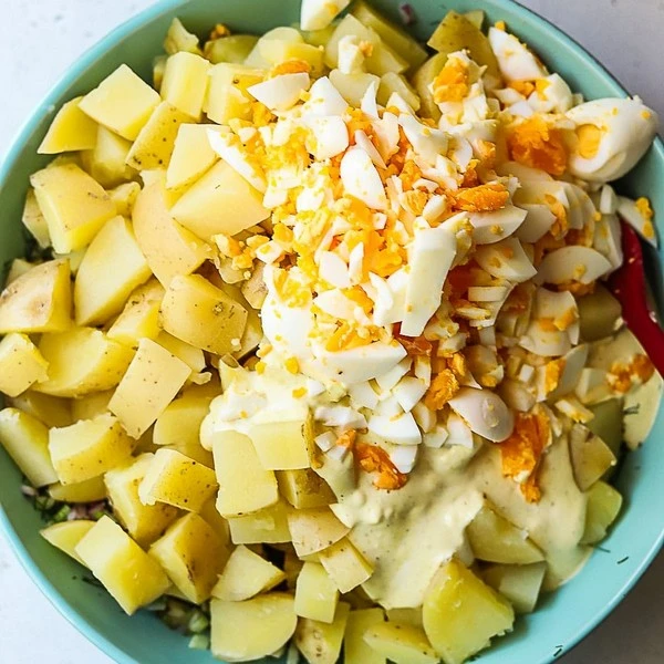 картофель с яйцами