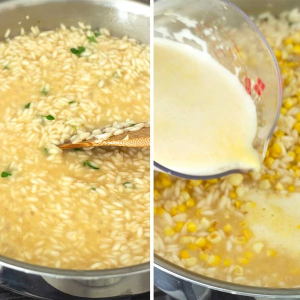 приготовить ризотто с кукурузой
